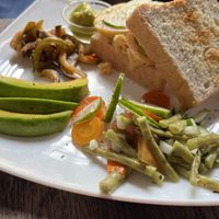 Vegan sandwich  at Café El Mago in Trinidad