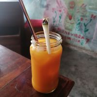 Fresh juice at Café El Mago in Trinidad