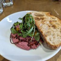 Beetroot hummus at Lawson's Bar & Bistro in Lincoln