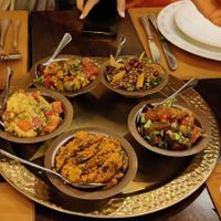 Vegan platter at Mayrig in Beirut