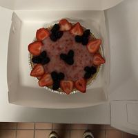 And the strawberry vegan!  Yum!  at Sweet Delights Bakery - Key Lime Pies in Florida City