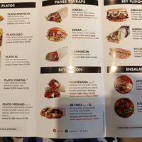 Menú at Beykebap - Centro Comercial Nervión in Sevilla