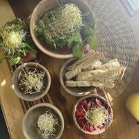 Avocado dish   at Aguacate Veggie Bar in Oaxaca