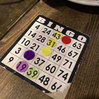 Bingo for you bingo heads.  at Drop Bear Brewery in Eugene