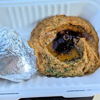 Spicy hummus at Tangiers in Fayetteville