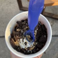 Vanilla with pb sauce and Oreos   at Cone Crazy Ice Cream Shop in Wildwood Crest