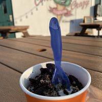 Vanilla with pb sauce and Oreos   at Cone Crazy Ice Cream Shop in Wildwood Crest