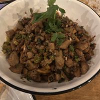 Vegan Dan Dan noodles with seitan  #Veganuary at 28 Tigers in Portland