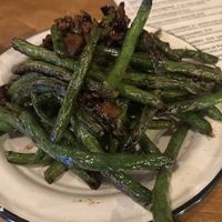 Blackened wok green beans #Veganuary at 28 Tigers in Portland