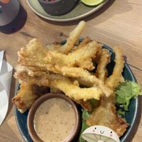 Mushroom tempura   at Mr Pho in Copenhagen