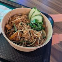 Vegan tofu pad thai at Thai Kitchen Sheffield in Sheffield
