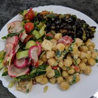Side salad at Vita-Nova Vegetaria in Bamberg