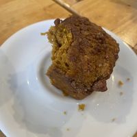 Vegan pumpkin bread   at Cure Coffeehouse in Norfolk