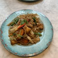 Gf and vegan tofu drunken noodles   at Rosa's Thai -  Kings Cross in North London