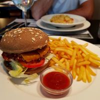 Hamburguesa vegana at Lady Green Bio-Vegetarian Restaurant in Sitges