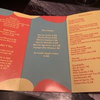 Drinks menu  at Lady Green Bio-Vegetarian Restaurant in Sitges