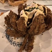 Blooming onion   at Mama B's in Chippendale