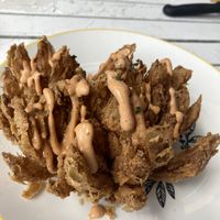 Blooming onionns #Veganuary at Mama B's in Chippendale