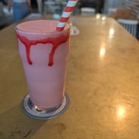 Strawberry Milkshake at Mama B's in Chippendale