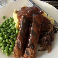 Bangers and mash  at Mama B's in Chippendale