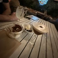 Espresso martini, tiramisu, brownie and limoncello   at Mama B's in Chippendale