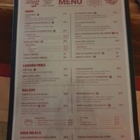 Menu April 2025 at Mama B's in Chippendale