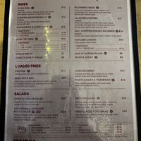 Menu page 1  at Mama B's in Chippendale