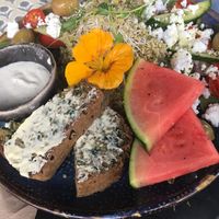 Greak salad   at Kaffekvarnen i Klässbol in Klaessbol