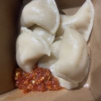 Potato & Vegan Cheddar w/hot chili saucee  at The Pierogie Place in Wildwood