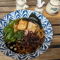 Black garlic ramen vegan at Ichi Go Ichi E in Vienna
