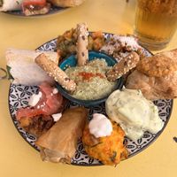 Incredible vegan plate at Annie’s vegan pop up   at The Walk Inn in Rhodes