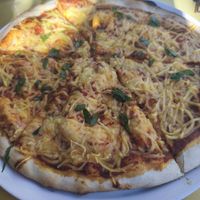 Vegan margherita at The Walk Inn in Rhodes