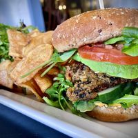 homemade vegan patty!  at Eat This Cafe in Hollywood