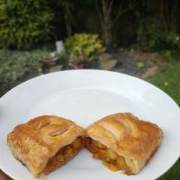 Balti pastie at Archers Bakers & Confectioners in Stockport
