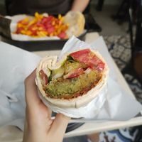 acı vegan dürüm at Vintage Coffee in Istanbul