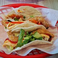 Prawn Tacos at Lord of the Fries in Fitzroy