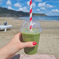 Green smoothie at The Mermaid Beach Cafe in St Austell