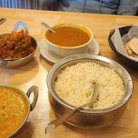 Dal tadka and aloo gobi at Aamchi Mumbai Indian Cuisine in Petoskey