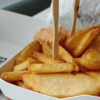 Chunky chips at Lord of the Fries - Swanston St in Melbourne