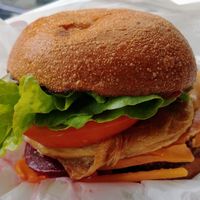 The Lot burger at Lord of the Fries - Swanston St in Melbourne