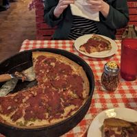   at Gino‘s East in Chicago