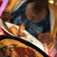   at Gino‘s East in Chicago