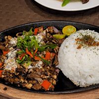 Wholesome sisig at Vedge Bohol in Panglao
