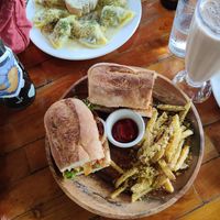 Pinoy bbq sandwich at Vedge Bohol in Panglao