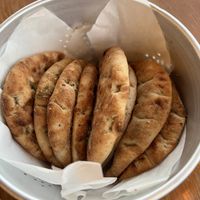 Pita vread  at Tanipota - Τ' ανείπωτα in Santorini