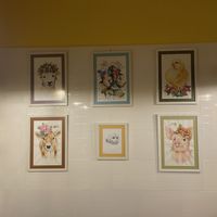 drawings done by the artsy chef   at Britches Puebla in Puebla