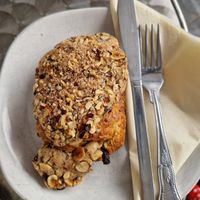 Hazelnut pan chocolat at The Jester's Tower in Conwy