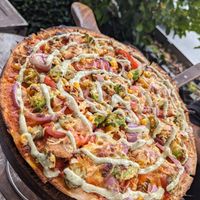 Mexican avocado Pizza at Frankton Pizzeria in Queenstown