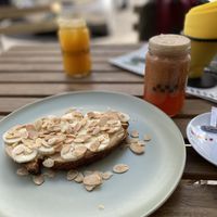 Peanut butter banana bread 😋  at Fresco in Lisbon