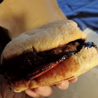 'bacon and egg' roll at Son of a Gun in Hamilton